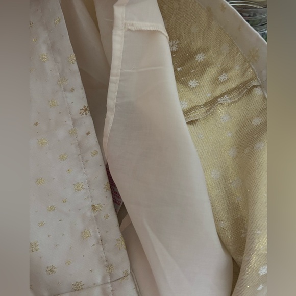 Disney World Girls White Gold Dress Size 4 - Picture 6 of 8